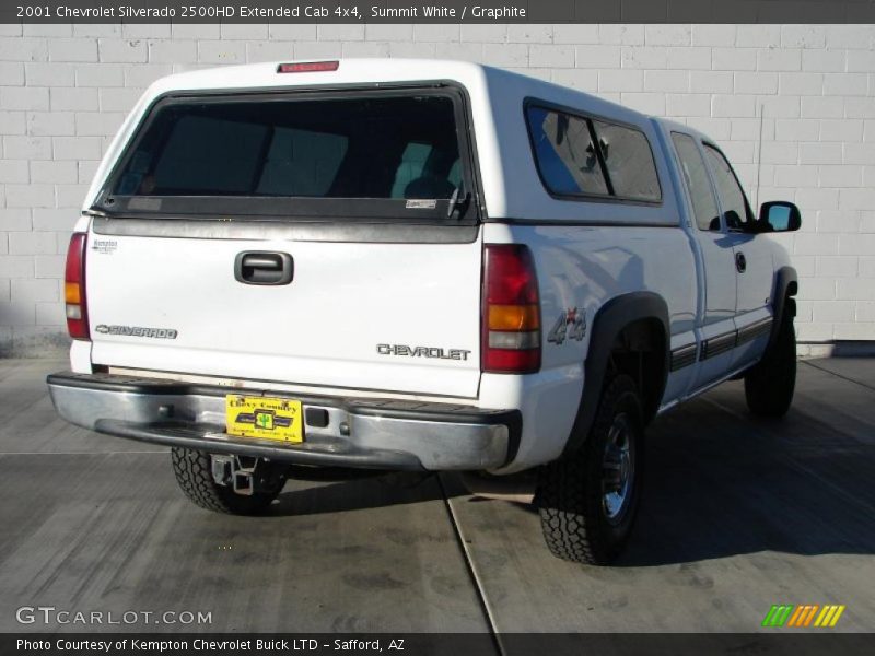 Summit White / Graphite 2001 Chevrolet Silverado 2500HD Extended Cab 4x4