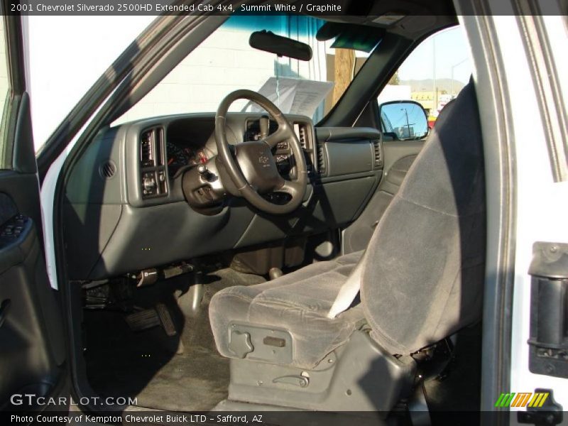 Summit White / Graphite 2001 Chevrolet Silverado 2500HD Extended Cab 4x4