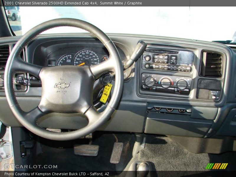 Summit White / Graphite 2001 Chevrolet Silverado 2500HD Extended Cab 4x4