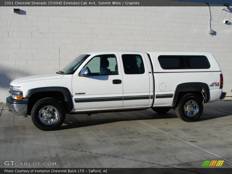 Summit White / Graphite 2001 Chevrolet Silverado 2500HD Extended Cab 4x4