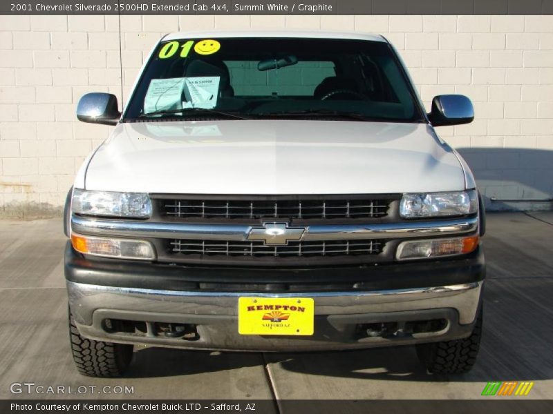 Summit White / Graphite 2001 Chevrolet Silverado 2500HD Extended Cab 4x4