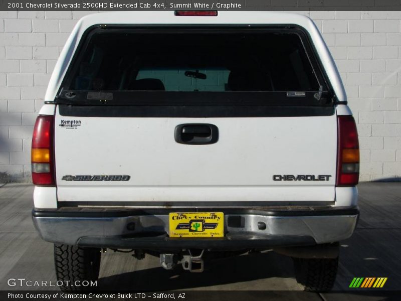 Summit White / Graphite 2001 Chevrolet Silverado 2500HD Extended Cab 4x4