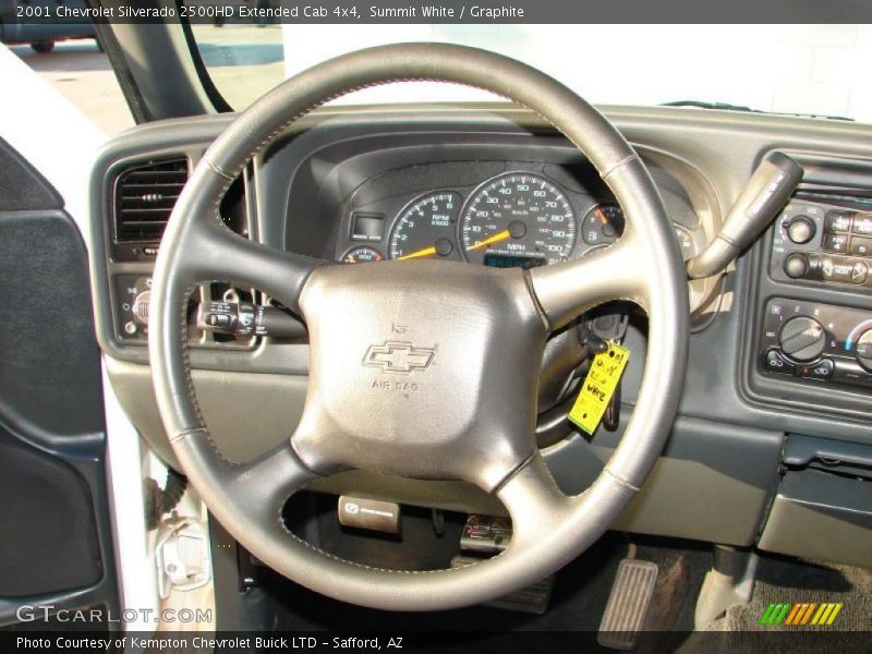 Summit White / Graphite 2001 Chevrolet Silverado 2500HD Extended Cab 4x4