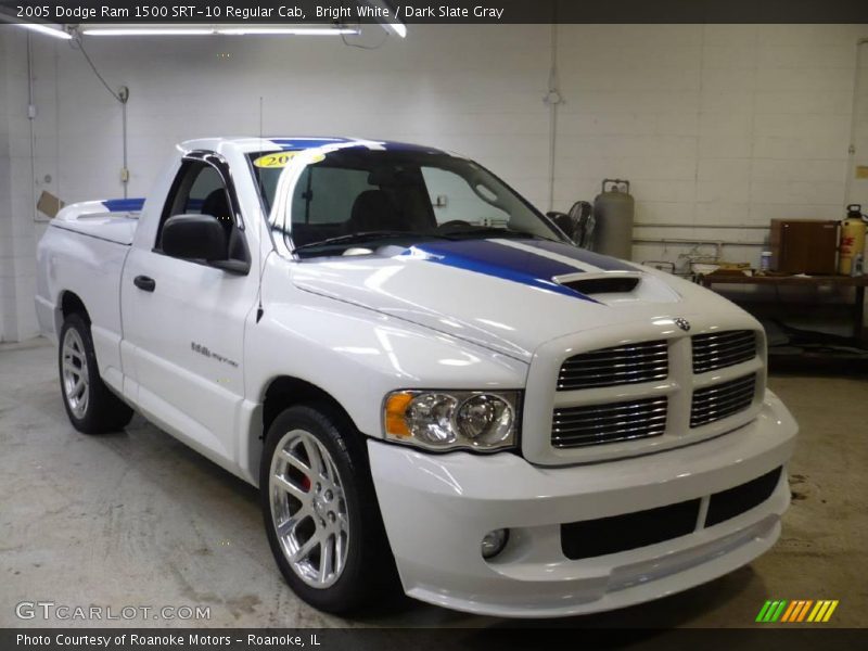 Bright White / Dark Slate Gray 2005 Dodge Ram 1500 SRT-10 Regular Cab