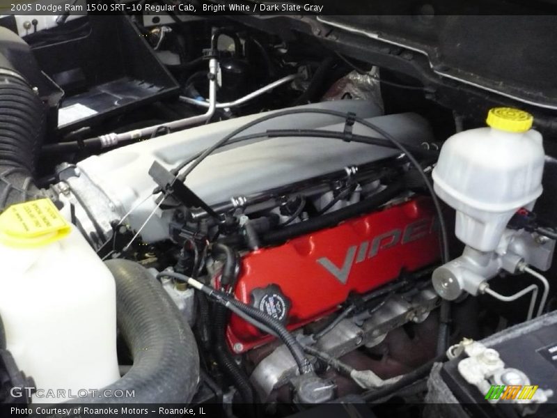 Bright White / Dark Slate Gray 2005 Dodge Ram 1500 SRT-10 Regular Cab