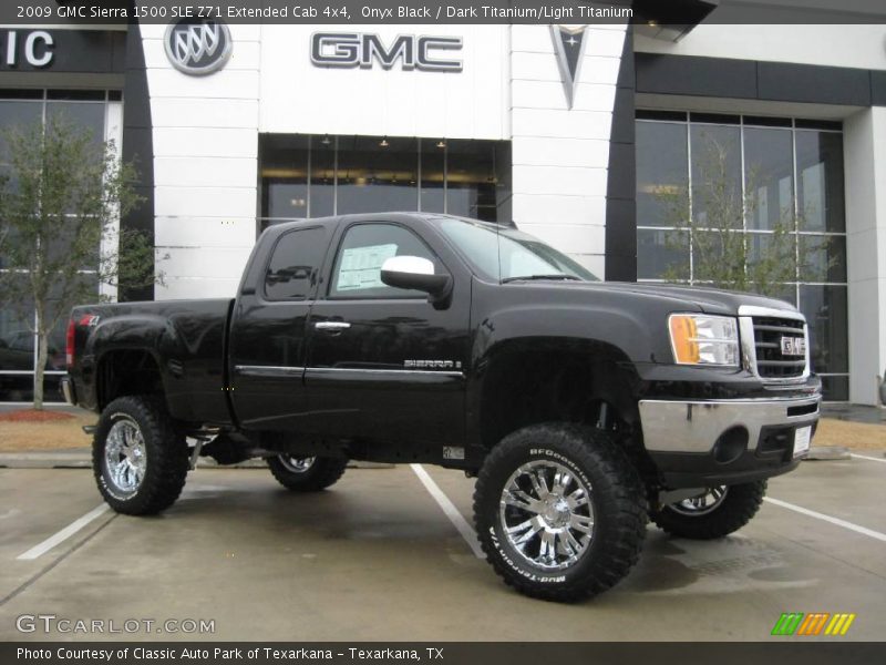 Onyx Black / Dark Titanium/Light Titanium 2009 GMC Sierra 1500 SLE Z71 Extended Cab 4x4