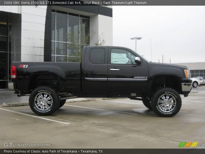 Onyx Black / Dark Titanium/Light Titanium 2009 GMC Sierra 1500 SLE Z71 Extended Cab 4x4