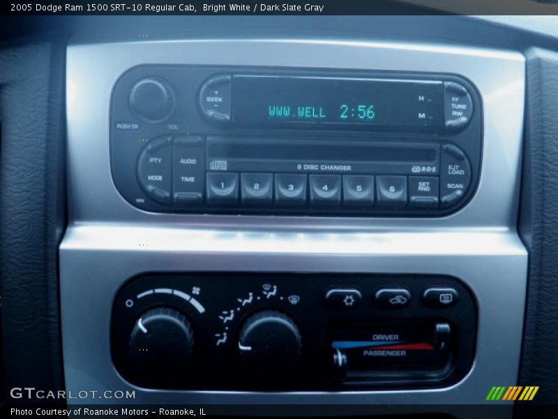 Bright White / Dark Slate Gray 2005 Dodge Ram 1500 SRT-10 Regular Cab