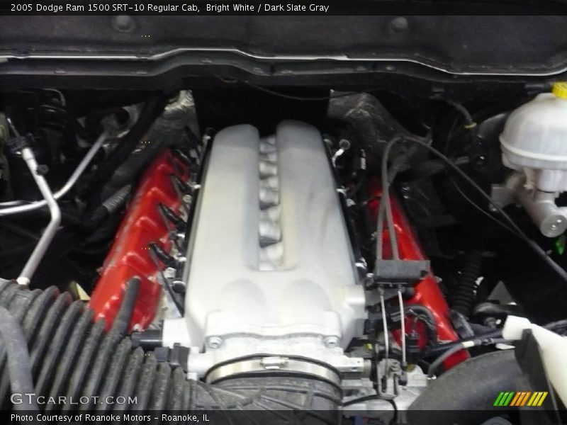 Bright White / Dark Slate Gray 2005 Dodge Ram 1500 SRT-10 Regular Cab