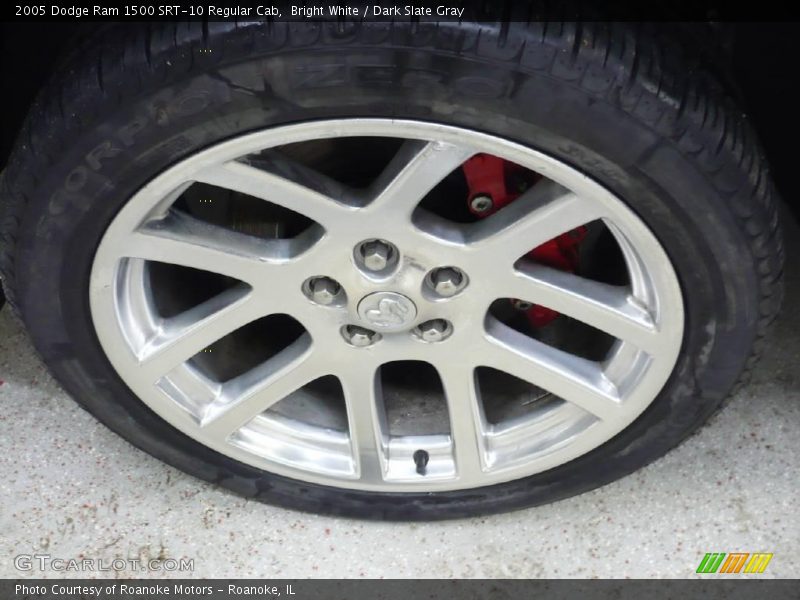 Bright White / Dark Slate Gray 2005 Dodge Ram 1500 SRT-10 Regular Cab