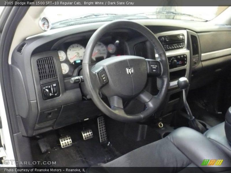 Bright White / Dark Slate Gray 2005 Dodge Ram 1500 SRT-10 Regular Cab
