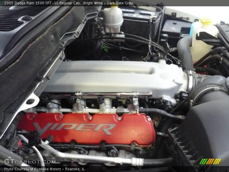 Bright White / Dark Slate Gray 2005 Dodge Ram 1500 SRT-10 Regular Cab