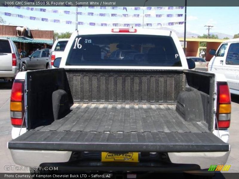 Summit White / Neutral 2006 GMC Sierra 1500 SL Regular Cab