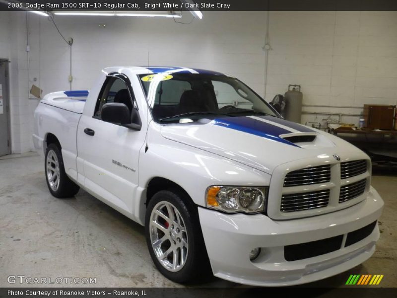 Bright White / Dark Slate Gray 2005 Dodge Ram 1500 SRT-10 Regular Cab