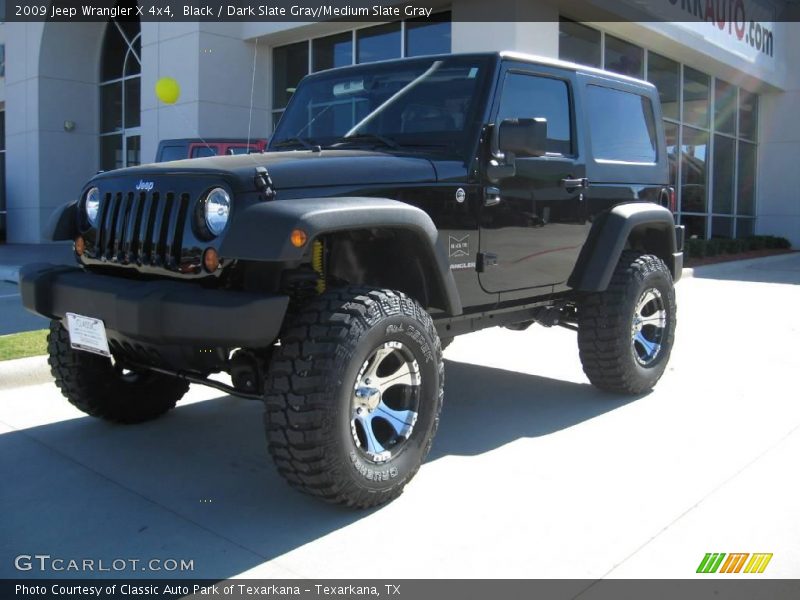 Black / Dark Slate Gray/Medium Slate Gray 2009 Jeep Wrangler X 4x4