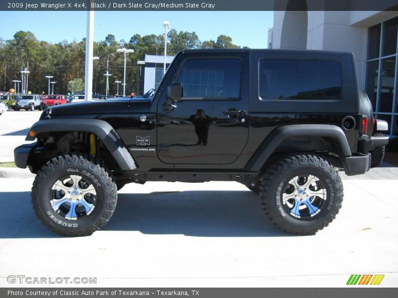 Black / Dark Slate Gray/Medium Slate Gray 2009 Jeep Wrangler X 4x4