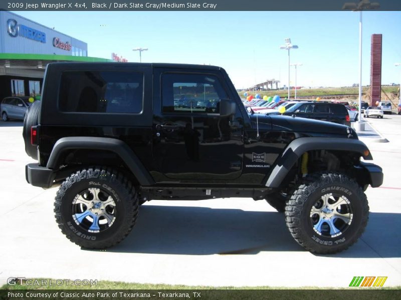 Black / Dark Slate Gray/Medium Slate Gray 2009 Jeep Wrangler X 4x4