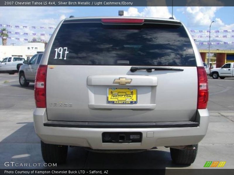 Silver Birch Metallic / Light Cashmere/Ebony 2007 Chevrolet Tahoe LS 4x4