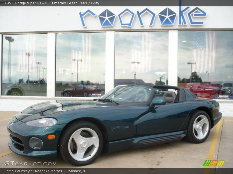 Emerald Green Pearl / Gray 1995 Dodge Viper RT-10