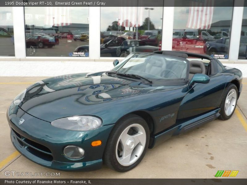Emerald Green Pearl / Gray 1995 Dodge Viper RT-10