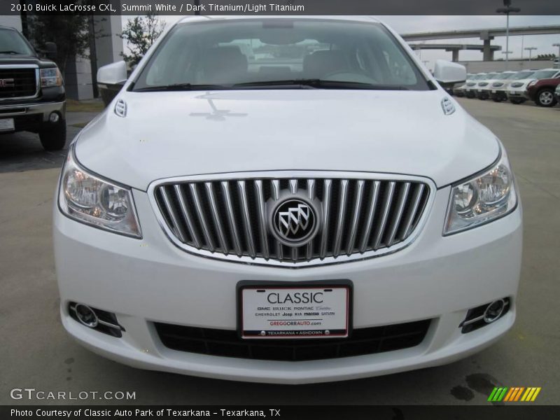Summit White / Dark Titanium/Light Titanium 2010 Buick LaCrosse CXL