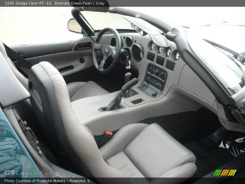 Emerald Green Pearl / Gray 1995 Dodge Viper RT-10