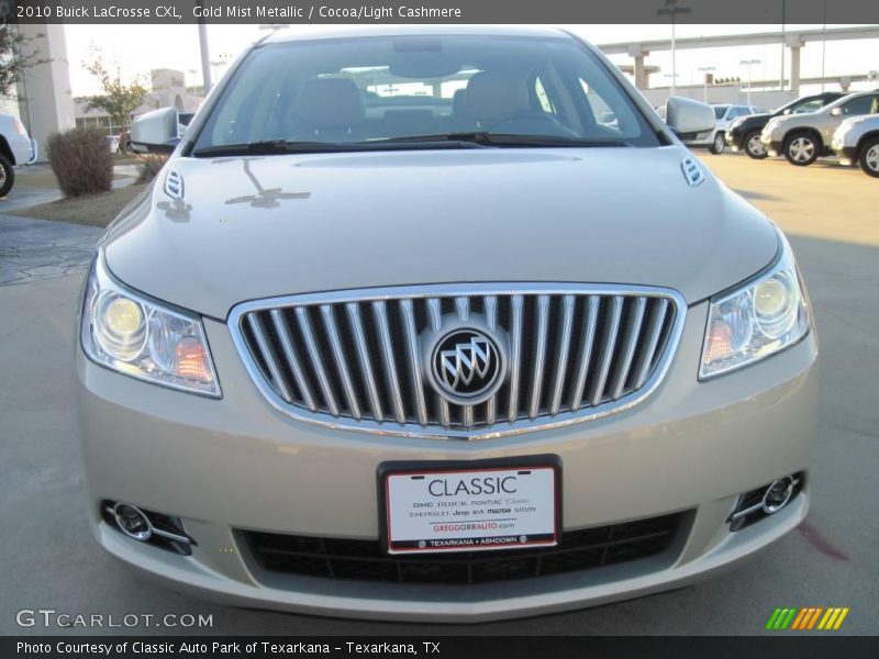 Gold Mist Metallic / Cocoa/Light Cashmere 2010 Buick LaCrosse CXL