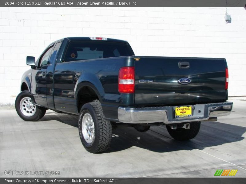 Aspen Green Metallic / Dark Flint 2004 Ford F150 XLT Regular Cab 4x4