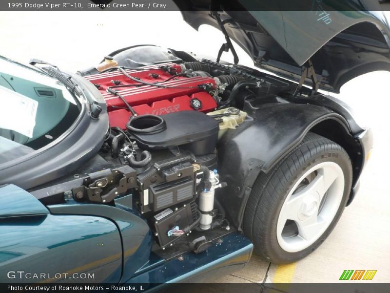 Emerald Green Pearl / Gray 1995 Dodge Viper RT-10