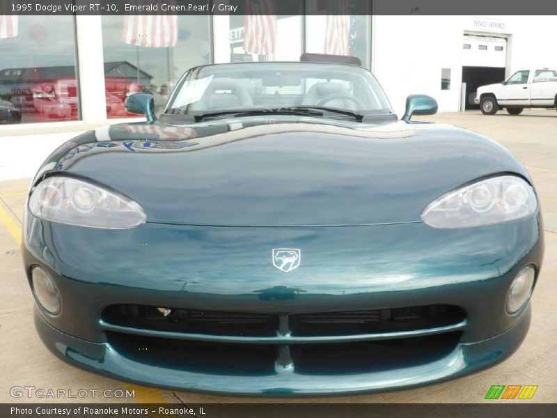 Emerald Green Pearl / Gray 1995 Dodge Viper RT-10