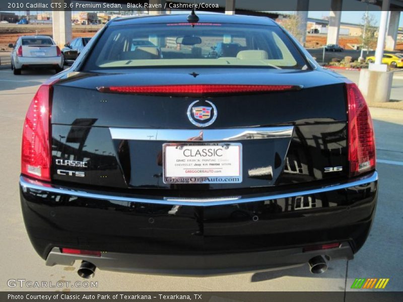 Black Raven / Cashmere/Cocoa 2010 Cadillac CTS 3.6 Premium Sedan