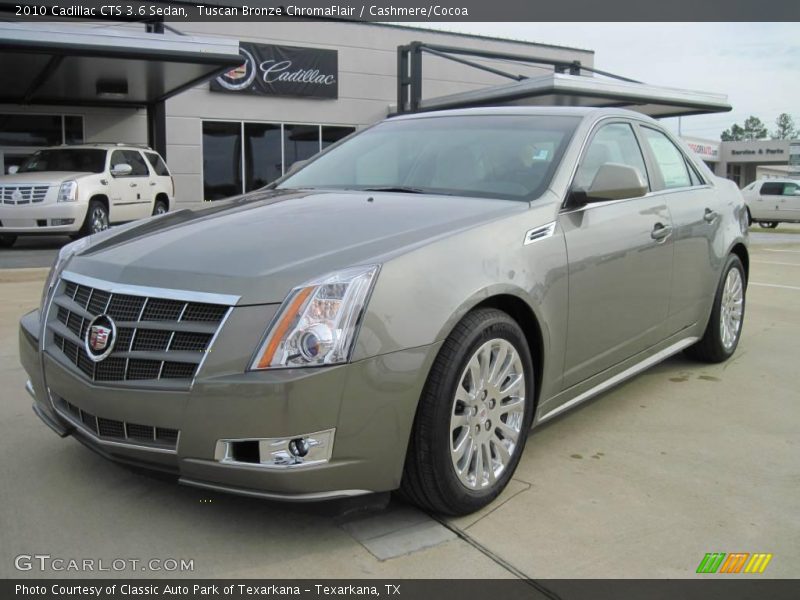 Tuscan Bronze ChromaFlair / Cashmere/Cocoa 2010 Cadillac CTS 3.6 Sedan