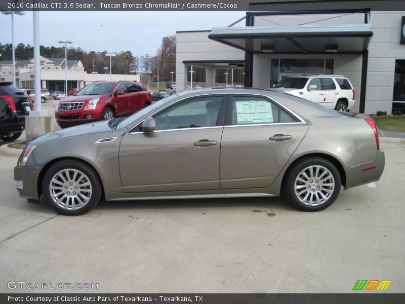 Tuscan Bronze ChromaFlair / Cashmere/Cocoa 2010 Cadillac CTS 3.6 Sedan