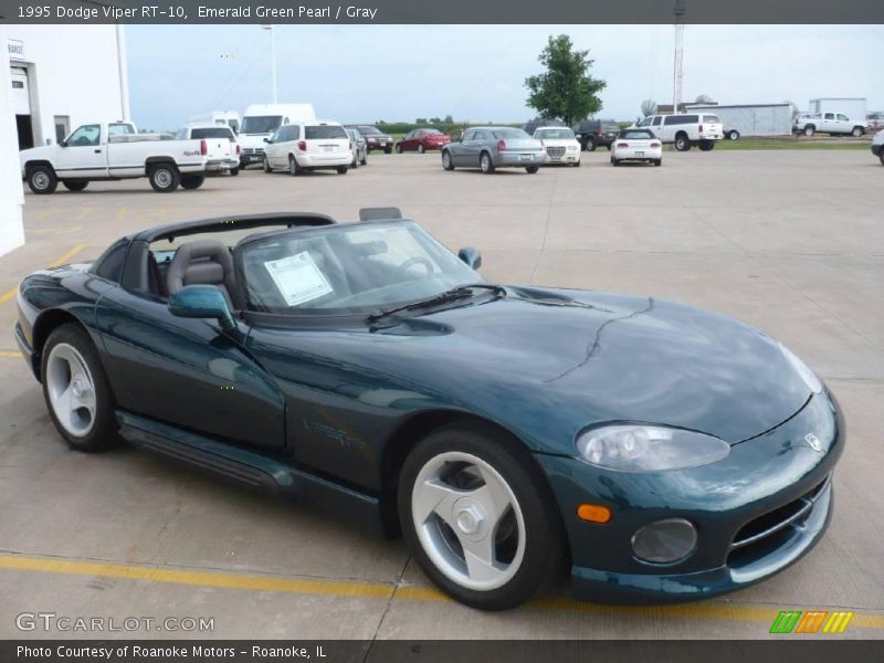Emerald Green Pearl / Gray 1995 Dodge Viper RT-10