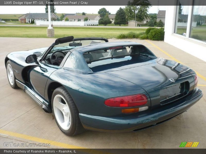 Emerald Green Pearl / Gray 1995 Dodge Viper RT-10