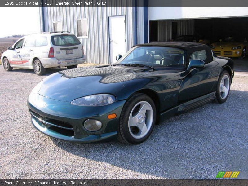 Emerald Green Pearl / Gray 1995 Dodge Viper RT-10