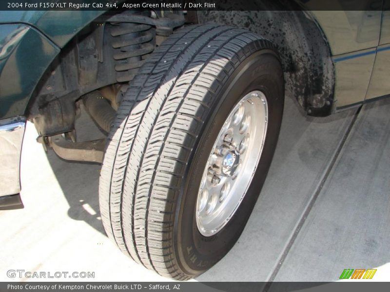 Aspen Green Metallic / Dark Flint 2004 Ford F150 XLT Regular Cab 4x4