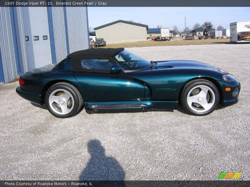 Emerald Green Pearl / Gray 1995 Dodge Viper RT-10