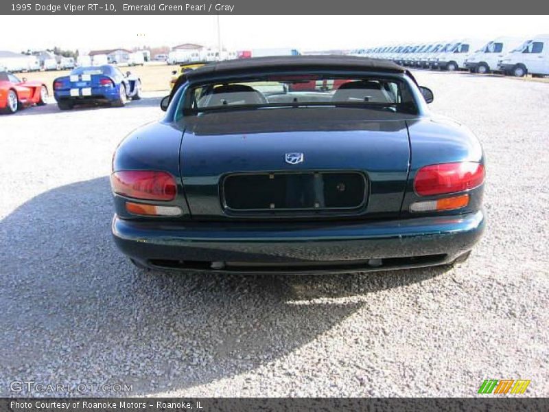 Emerald Green Pearl / Gray 1995 Dodge Viper RT-10