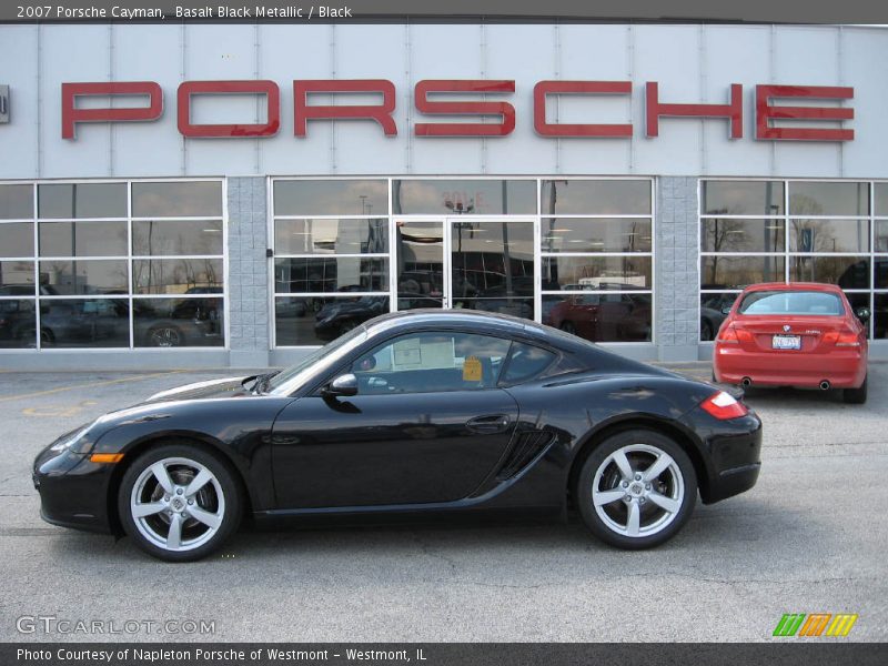 Basalt Black Metallic / Black 2007 Porsche Cayman