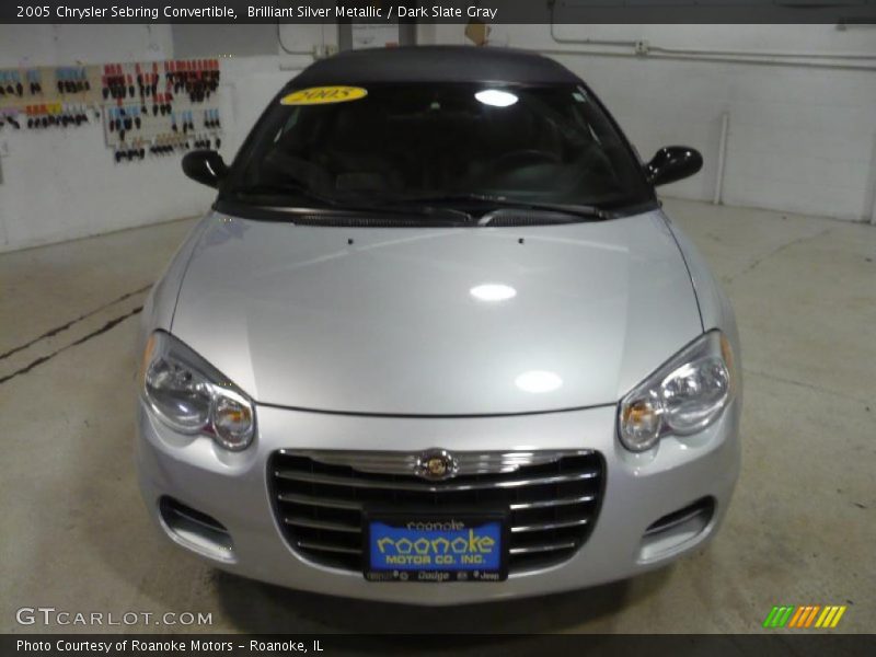 Brilliant Silver Metallic / Dark Slate Gray 2005 Chrysler Sebring Convertible