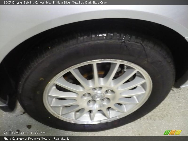Brilliant Silver Metallic / Dark Slate Gray 2005 Chrysler Sebring Convertible