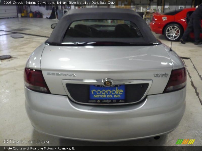 Brilliant Silver Metallic / Dark Slate Gray 2005 Chrysler Sebring Convertible