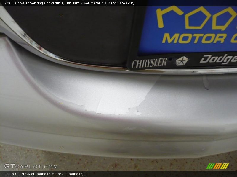 Brilliant Silver Metallic / Dark Slate Gray 2005 Chrysler Sebring Convertible