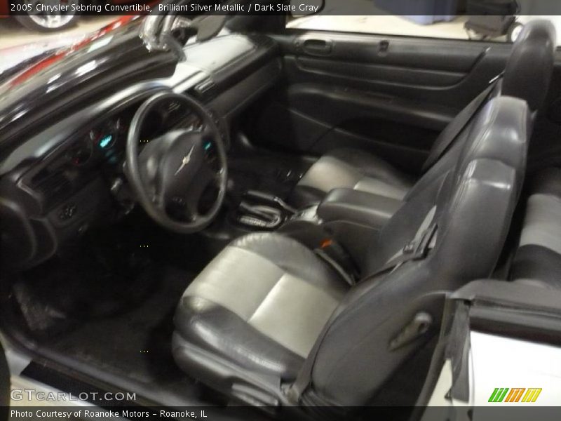Brilliant Silver Metallic / Dark Slate Gray 2005 Chrysler Sebring Convertible