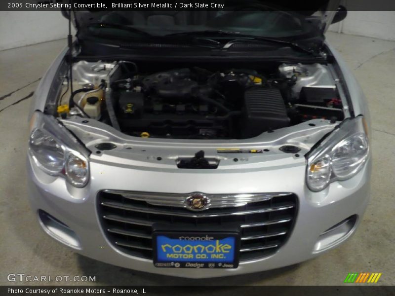 Brilliant Silver Metallic / Dark Slate Gray 2005 Chrysler Sebring Convertible