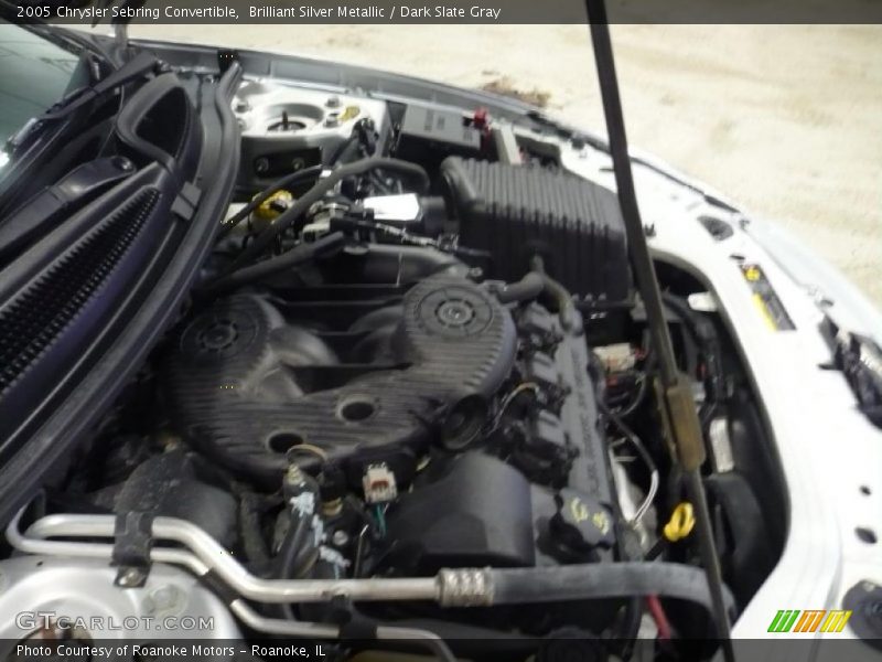 Brilliant Silver Metallic / Dark Slate Gray 2005 Chrysler Sebring Convertible