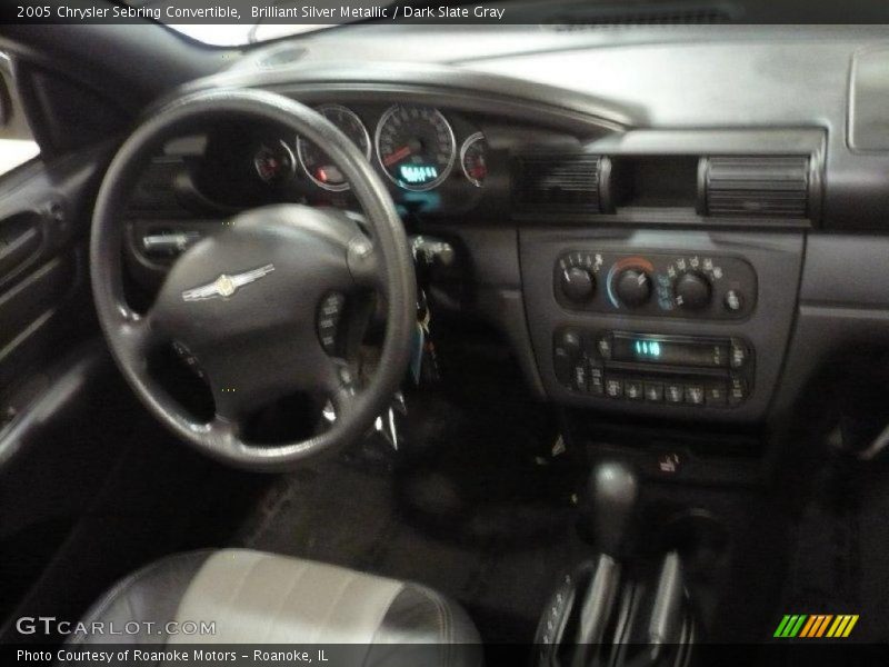 Brilliant Silver Metallic / Dark Slate Gray 2005 Chrysler Sebring Convertible