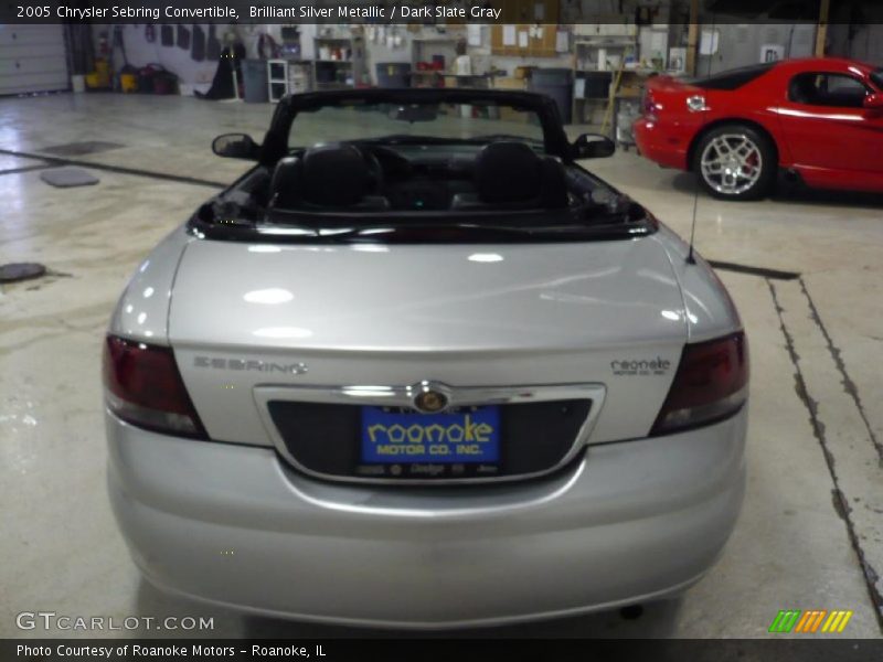 Brilliant Silver Metallic / Dark Slate Gray 2005 Chrysler Sebring Convertible