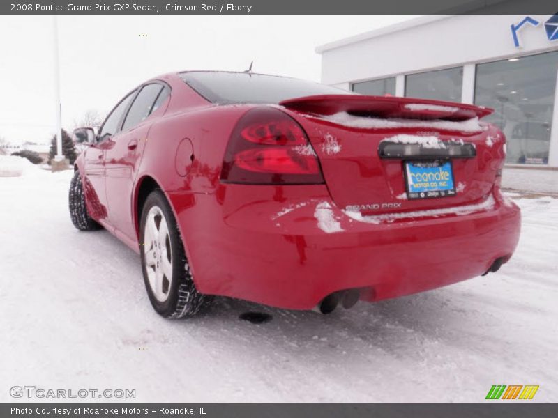 Crimson Red / Ebony 2008 Pontiac Grand Prix GXP Sedan